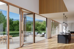 LaCantina V2 Folding Door Wood Interior